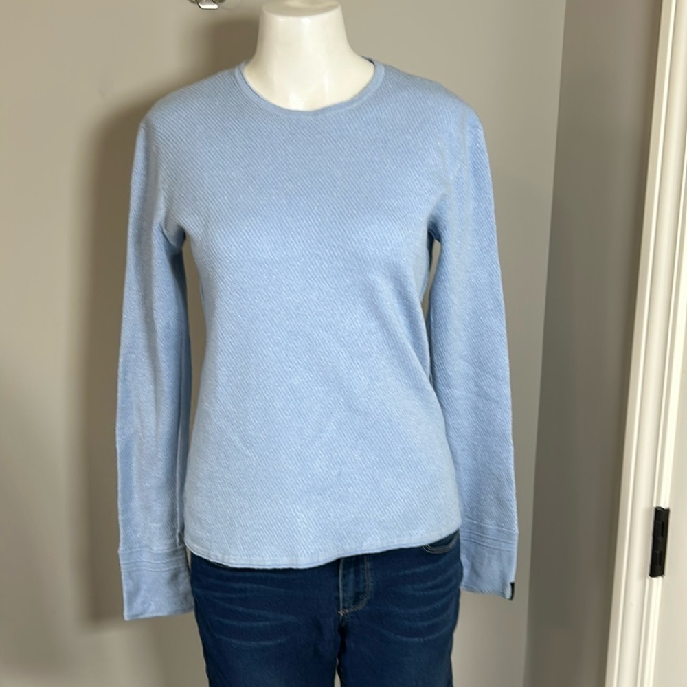 Rag and Bone Sweater Extra Fine Merino Wool Crewneck Jumper Womens Blue Sz S